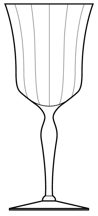 1000 Water Goblet by Glastonbury - Lotus-1