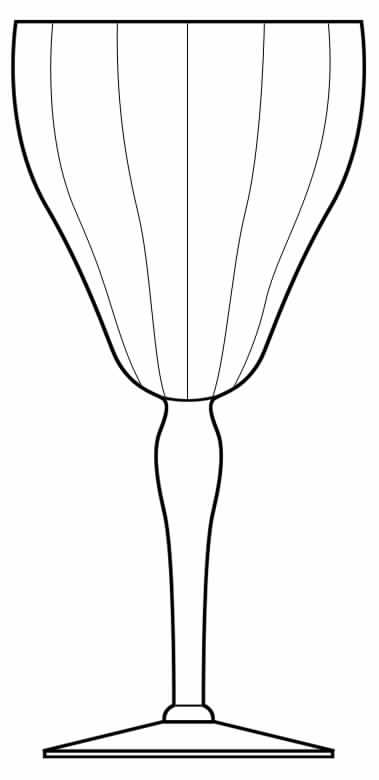 1124-1 Water Goblet by Glastonbury - Lotus-1