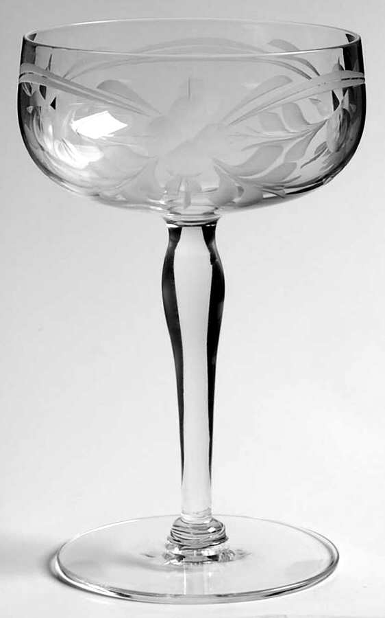 1500-4 Champagne/Tall Sherbet by Glastonbury - Lotus-1