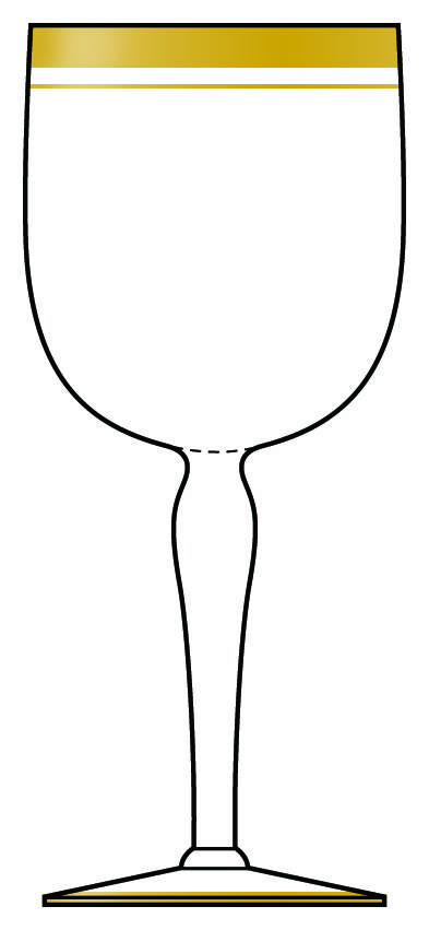1500-5 Water Goblet by Glastonbury - Lotus-1