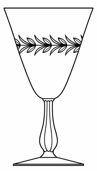 2003-1 Water Goblet by Glastonbury - Lotus-1