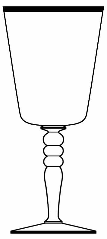 2008-1 Water Goblet by Glastonbury - Lotus-1