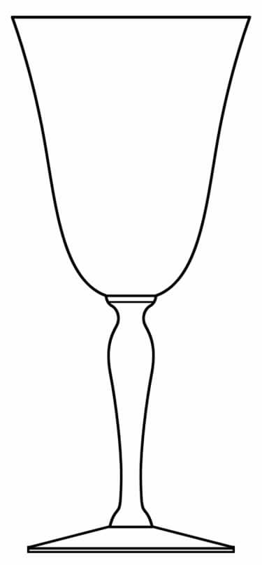 21 Clear (Non Optic) Water Goblet by Glastonbury - Lotus-1