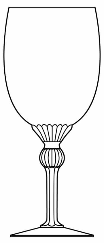 357 Water Goblet by Glastonbury - Lotus-1