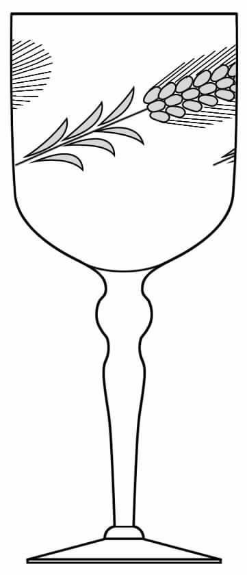 37-1 Water Goblet by Glastonbury - Lotus-1