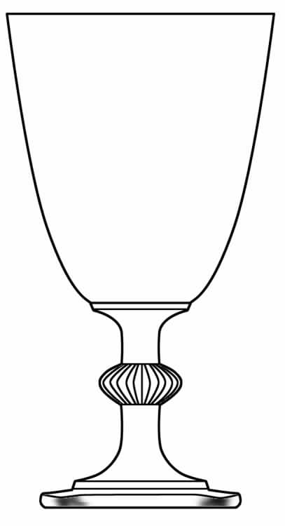 39a Water Goblet by Glastonbury - Lotus-1