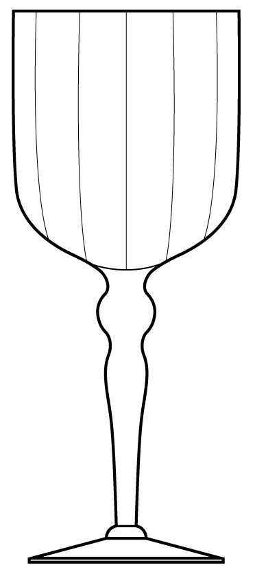 40 Water Goblet by Glastonbury - Lotus-1
