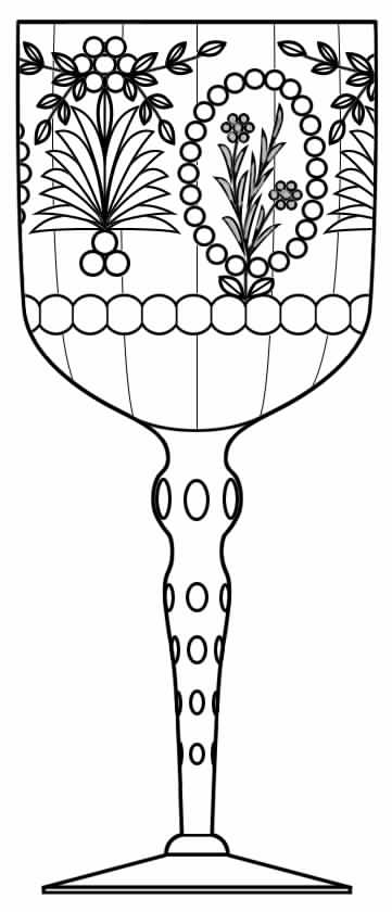40-1 Water Goblet by Glastonbury - Lotus-1