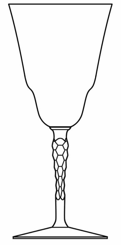 46 Water Goblet by Glastonbury - Lotus-1