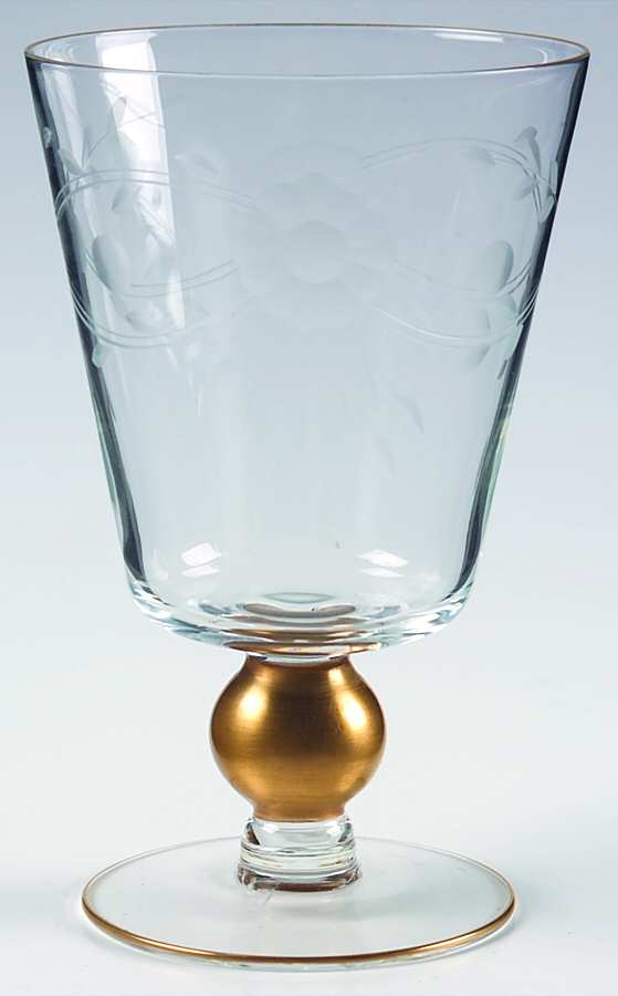553-1 Water Goblet by Glastonbury - Lotus-1