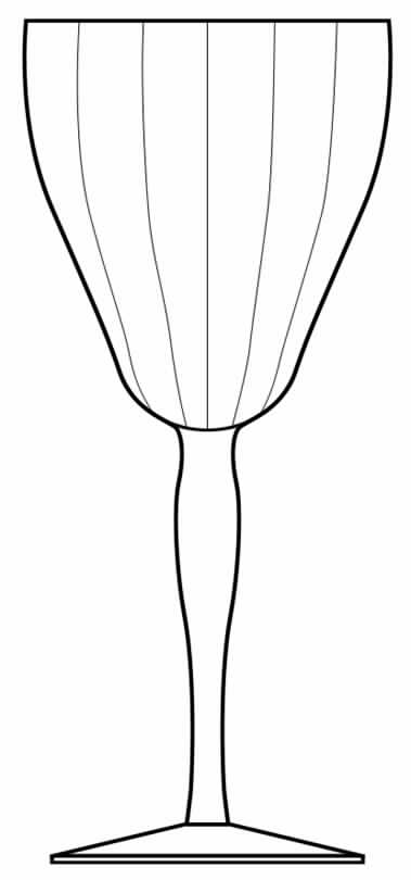 6 Water Goblet by Glastonbury - Lotus-1