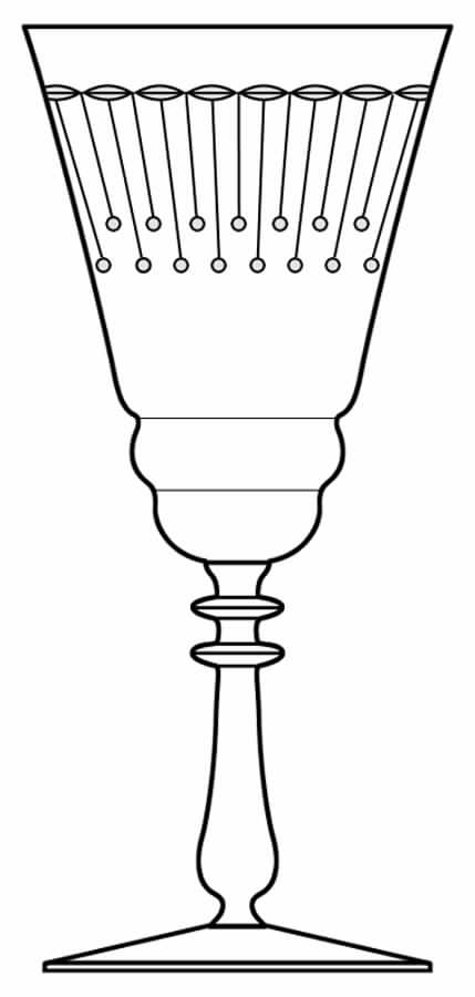 65-1 Water Goblet by Glastonbury - Lotus-1