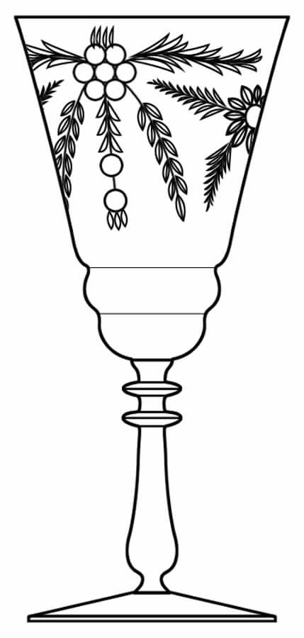 65-2 Water Goblet by Glastonbury - Lotus-1