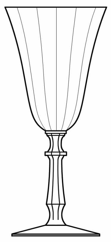 75 Water Goblet by Glastonbury - Lotus-1