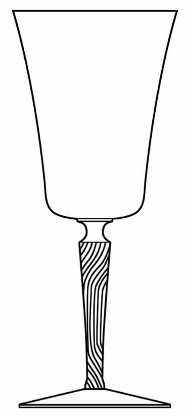 76 Water Goblet by Glastonbury - Lotus-1