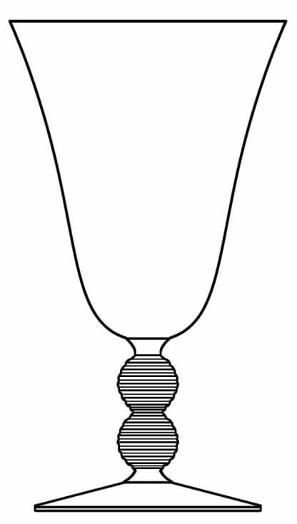 80 Water Goblet by Glastonbury - Lotus-1