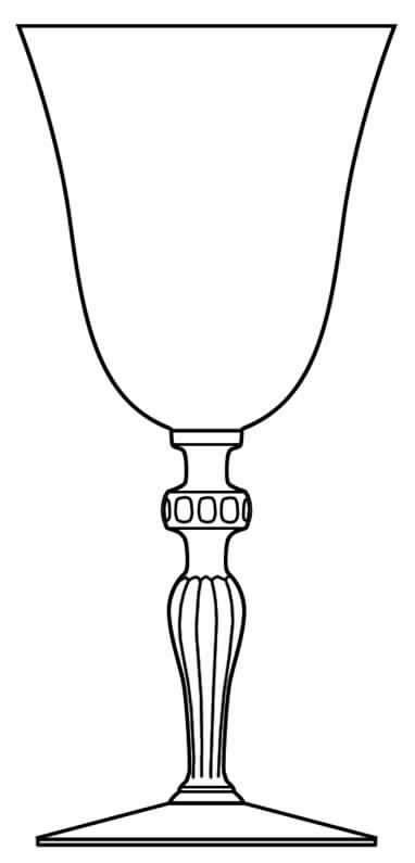 87 Water Goblet by Glastonbury - Lotus-1