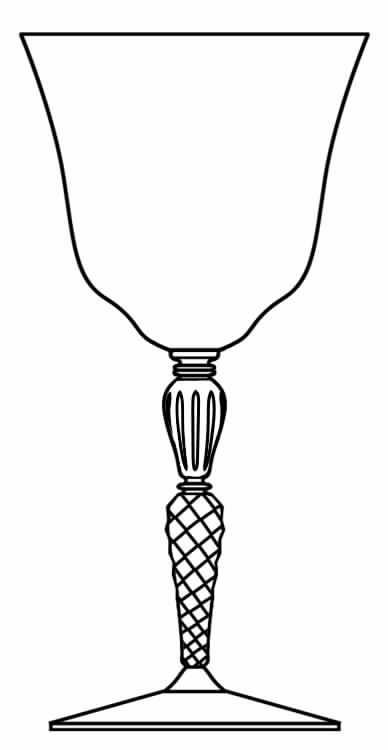 89 Water Goblet by Glastonbury - Lotus-1
