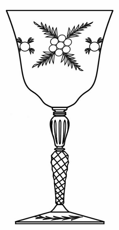 89-1 Water Goblet by Glastonbury - Lotus-1
