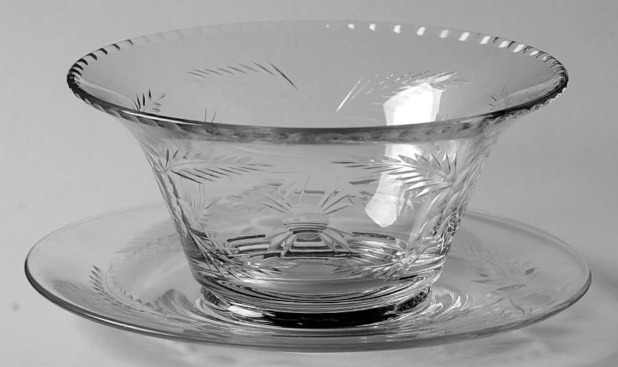 89-1 Mayonnaise Bowl and Underplate by Glastonbury - Lotus-1