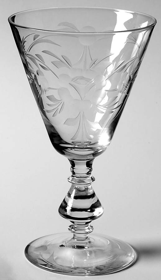 896-1 Water Goblet by Glastonbury - Lotus-1