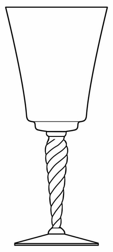 90a Water Goblet by Glastonbury - Lotus-1