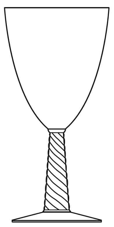 90b Water Goblet by Glastonbury - Lotus-1