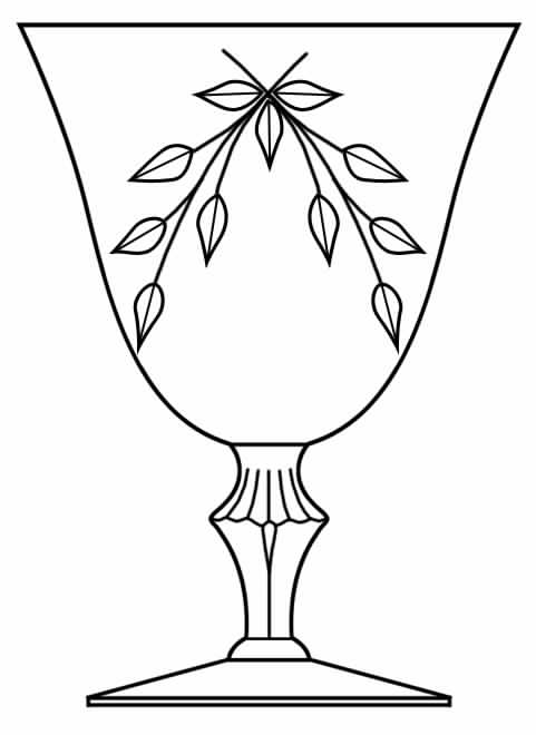92-1 Water Goblet by Glastonbury - Lotus-1