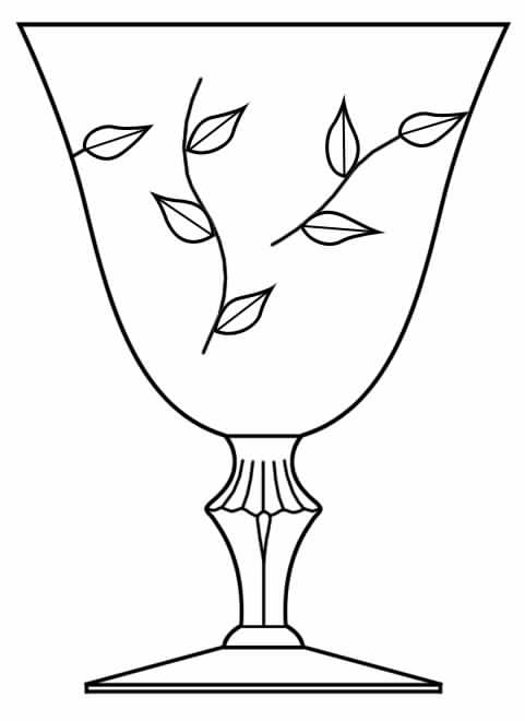 92-2 Water Goblet by Glastonbury - Lotus-1