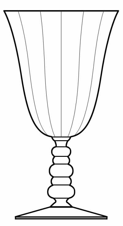 93 Water Goblet by Glastonbury - Lotus-1