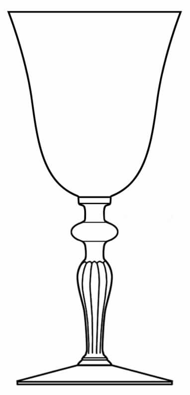 965 Water Goblet by Glastonbury - Lotus-1
