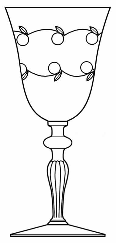 965-1 Water Goblet by Glastonbury - Lotus-1