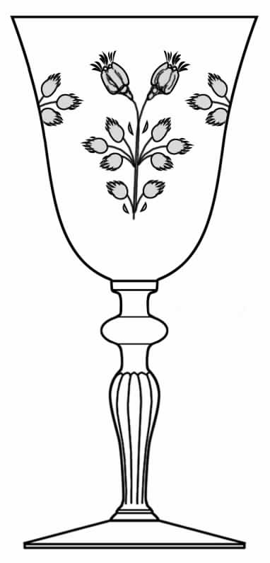 965-2 Water Goblet by Glastonbury - Lotus-1