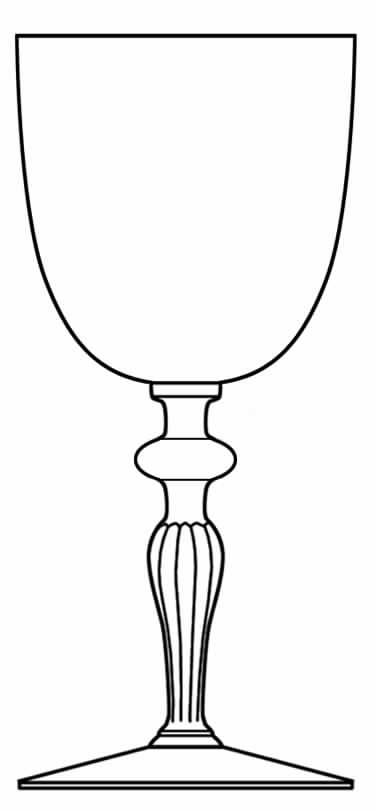 969 Water Goblet by Glastonbury - Lotus-1