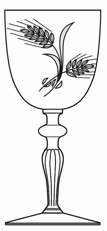 969-1 Water Goblet by Glastonbury - Lotus-1
