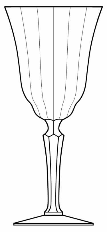 98 Water Goblet by Glastonbury - Lotus-1