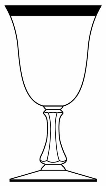 98A-1 Water Goblet by Glastonbury - Lotus-1