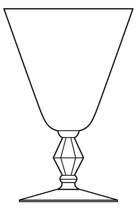 982 Water Goblet by Glastonbury - Lotus-1