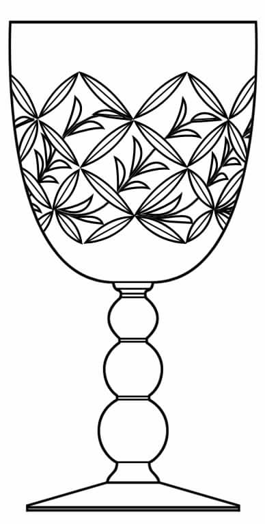 Arbor Water Goblet by Glastonbury - Lotus-1