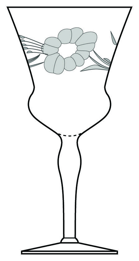 Arlington Water Goblet by Glastonbury - Lotus-1