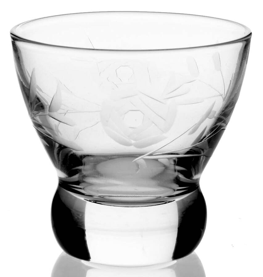 Arbor Rose 4 Oz Flat Tumbler by Glastonbury - Lotus-1