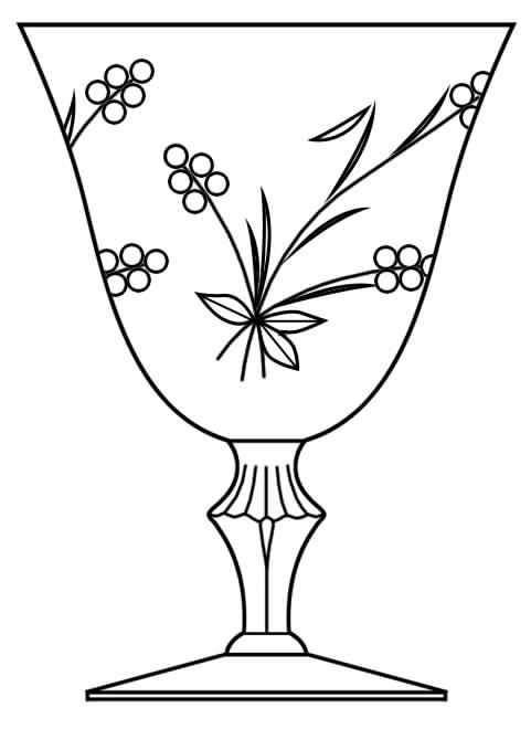 Bittersweet Water Goblet by Glastonbury - Lotus-1