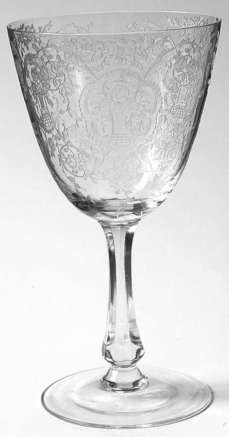 Bridal Bouquet Water Goblet by Glastonbury - Lotus-1