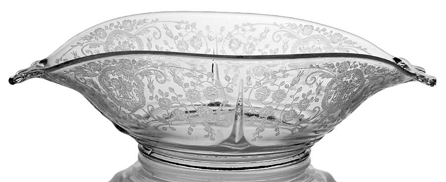 Bridal Bouquet (Stem #35) 12" Oval Bowl by Glastonbury - Lotus-1