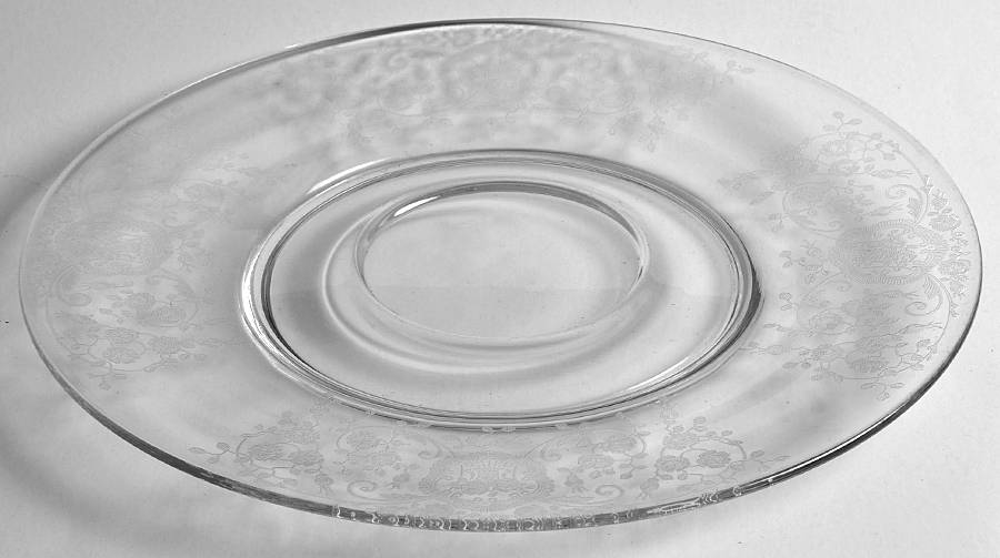 Bridal Bouquet (Stem #35) Cheese & Cracker Plate by Glastonbury - Lotus-1
