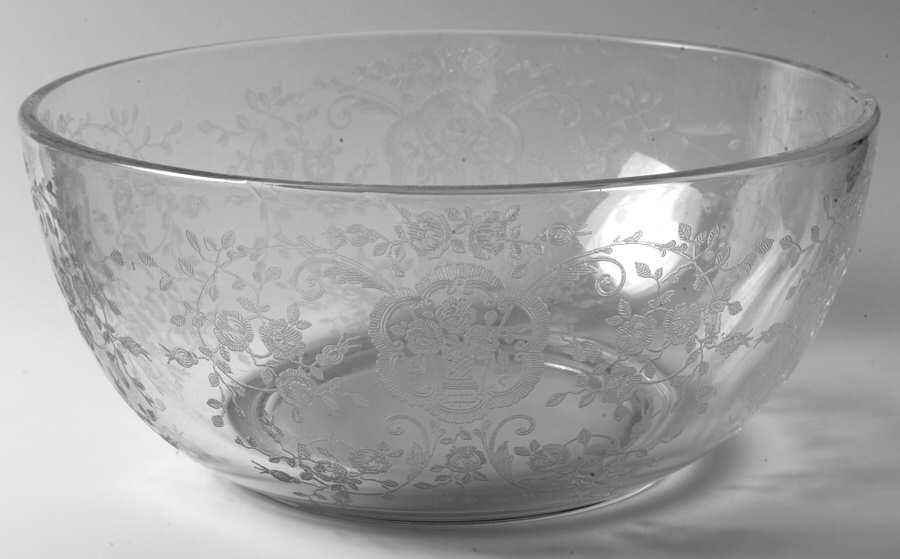 Bridal Bouquet (Stem #35) Salad Bowl by Glastonbury - Lotus-1