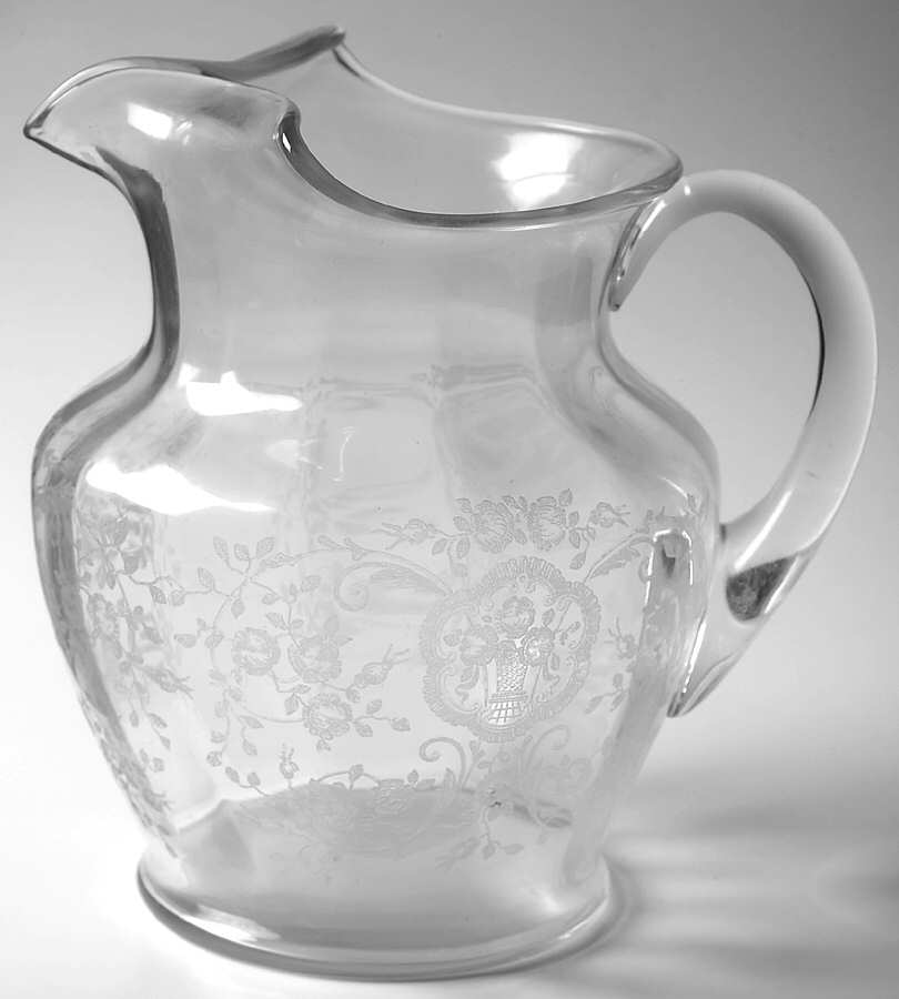 Bridal Bouquet (Stem #35) 82 Oz Pitcher by Glastonbury - Lotus-1