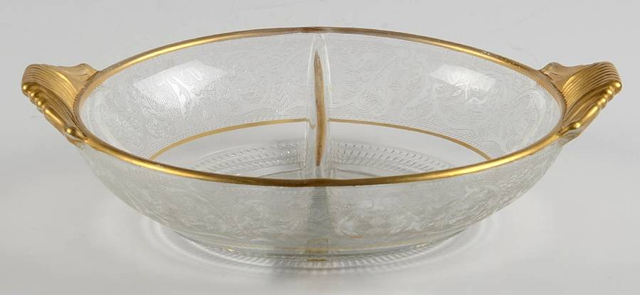 Brocade Gold (Stem L31) 7" Round 2 Part Relish by Glastonbury - Lotus-1