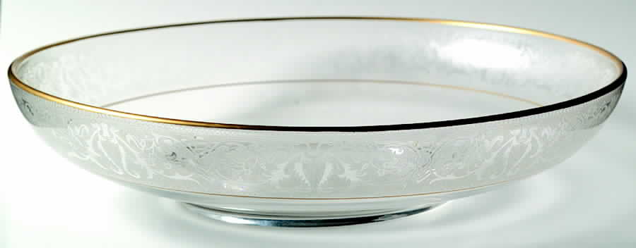 Brocade Gold (Stem L31) Flared Bowl by Glastonbury - Lotus-1