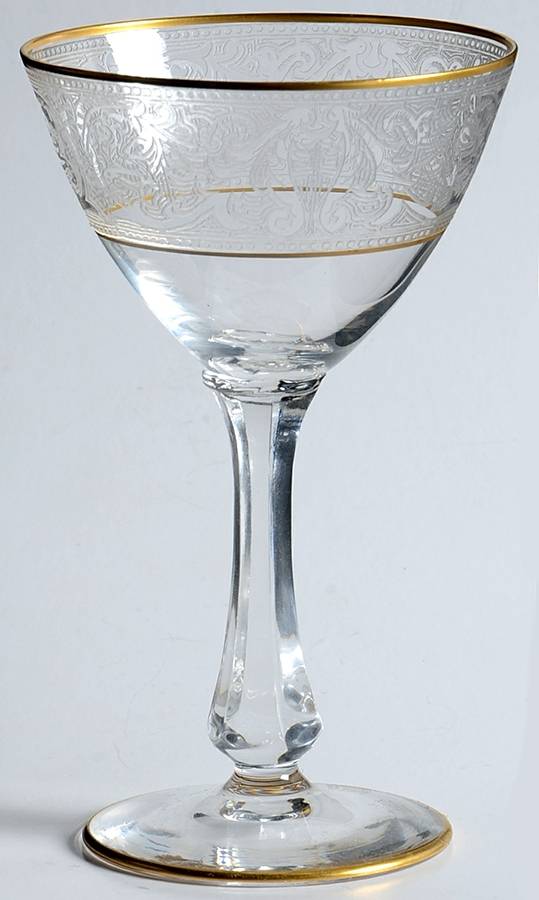 Brocade Gold (Stem L31) Liquor Cocktail by Glastonbury - Lotus-1